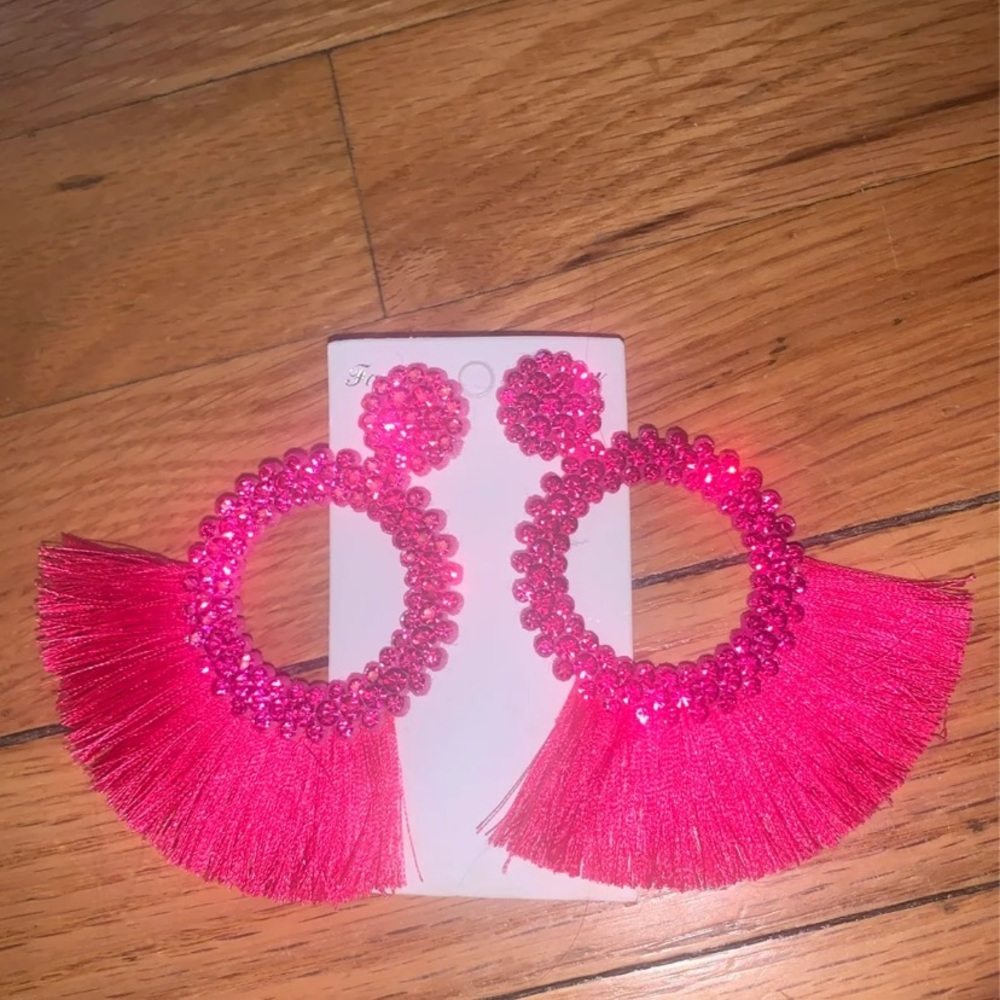Hot Pink Earrings